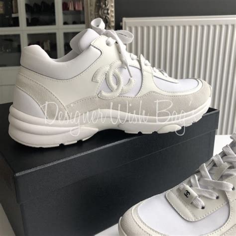 coco chanel sneakers heren|Chanel white transparent sneakers.